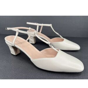 GUCCI WOMEN'S PETITE GG SLINGBACK NAPPA CHARLOTTE PUMPS SIZE EU 40